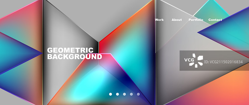 渐变三角形几何最小壁纸图片素材