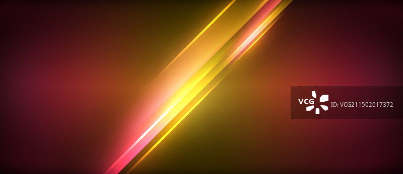 霓虹灯发光的圆形光线照亮了圆线图片素材