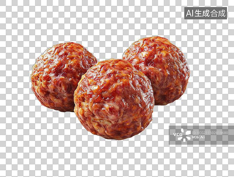 【AI数字艺术】四喜丸子 撒尿牛丸图片素材