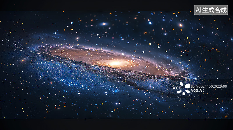 【AI数字艺术】银河系太阳系星系星云插图图片素材