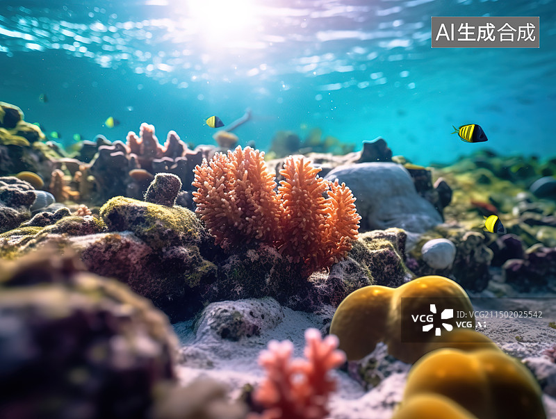 【AI数字艺术】海底图片素材