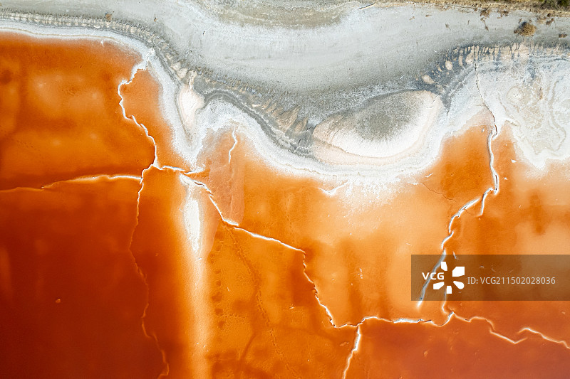 炎炎夏日的山西运城盐湖自然奇观图片素材