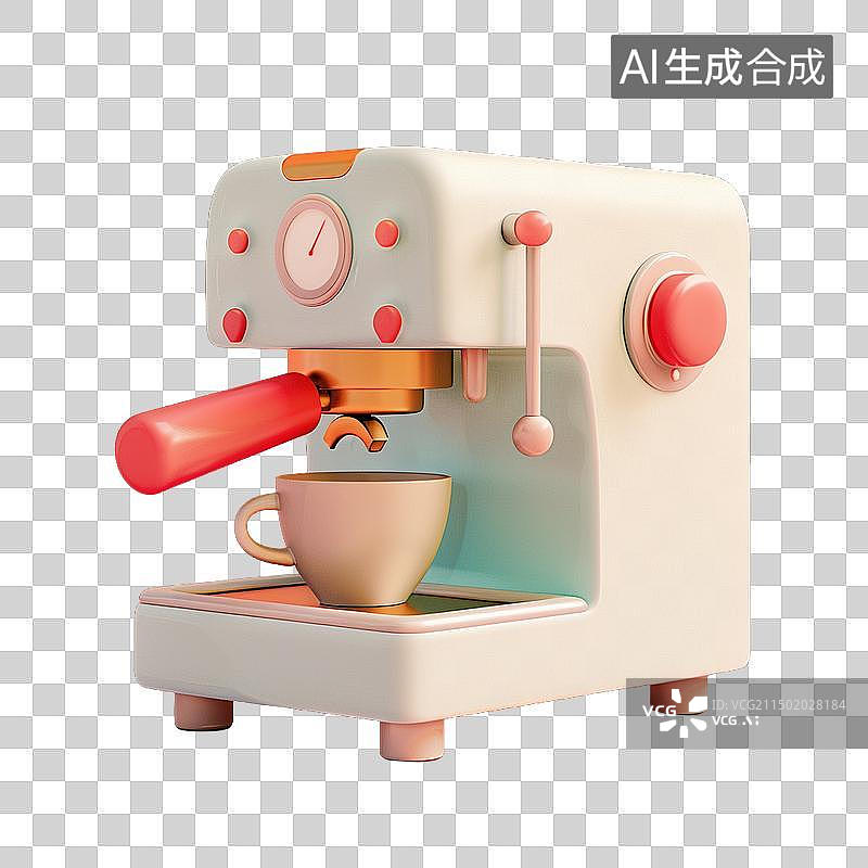 【AI数字艺术】咖啡机图片素材
