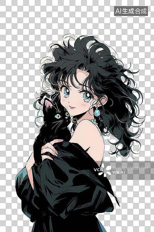 【AI数字艺术】复古年代感美女肖像图片素材