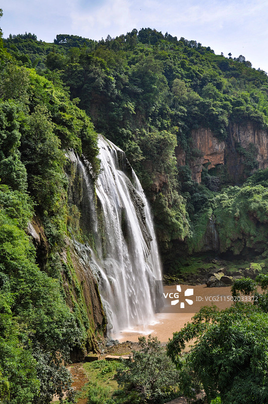 石林（路南）大叠水俯瞰图片素材