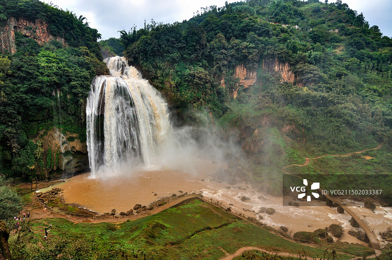 石林（路南）大叠水全景图片素材