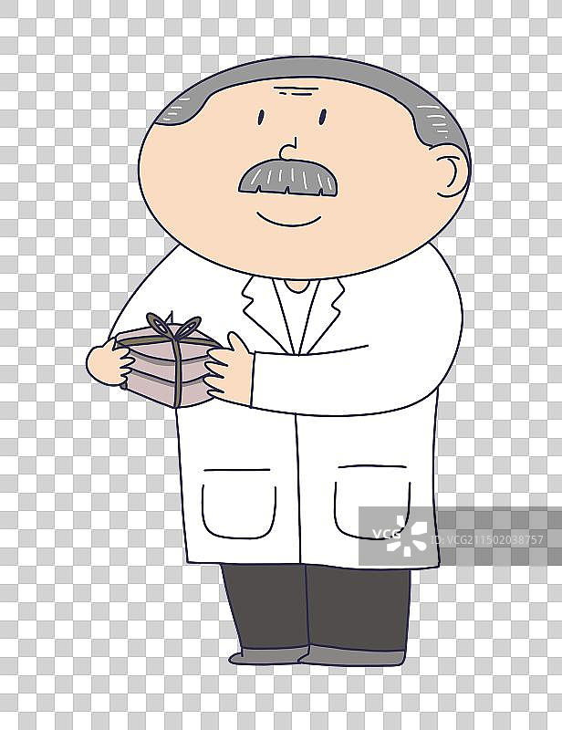 拿着中药的医生图片素材