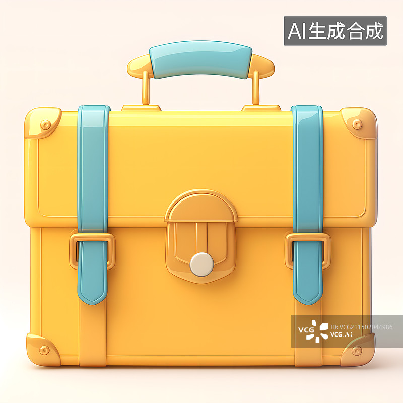 【AI数字艺术】3D卡通手提包图片素材