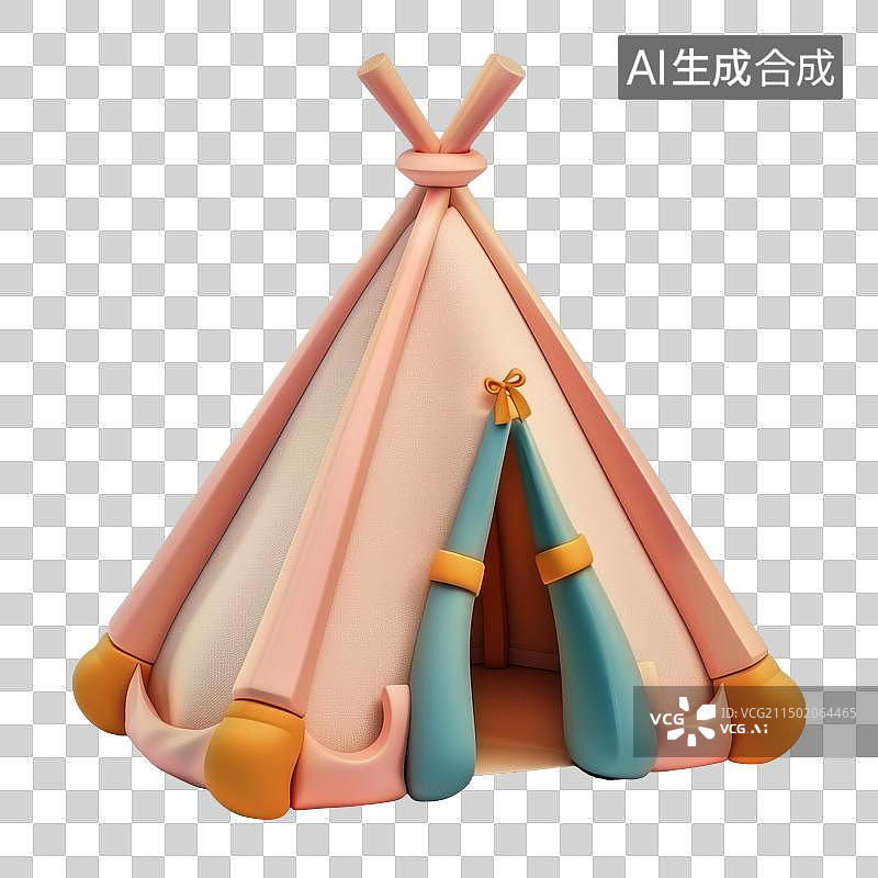 【AI数字艺术】沙滩帐篷图片素材
