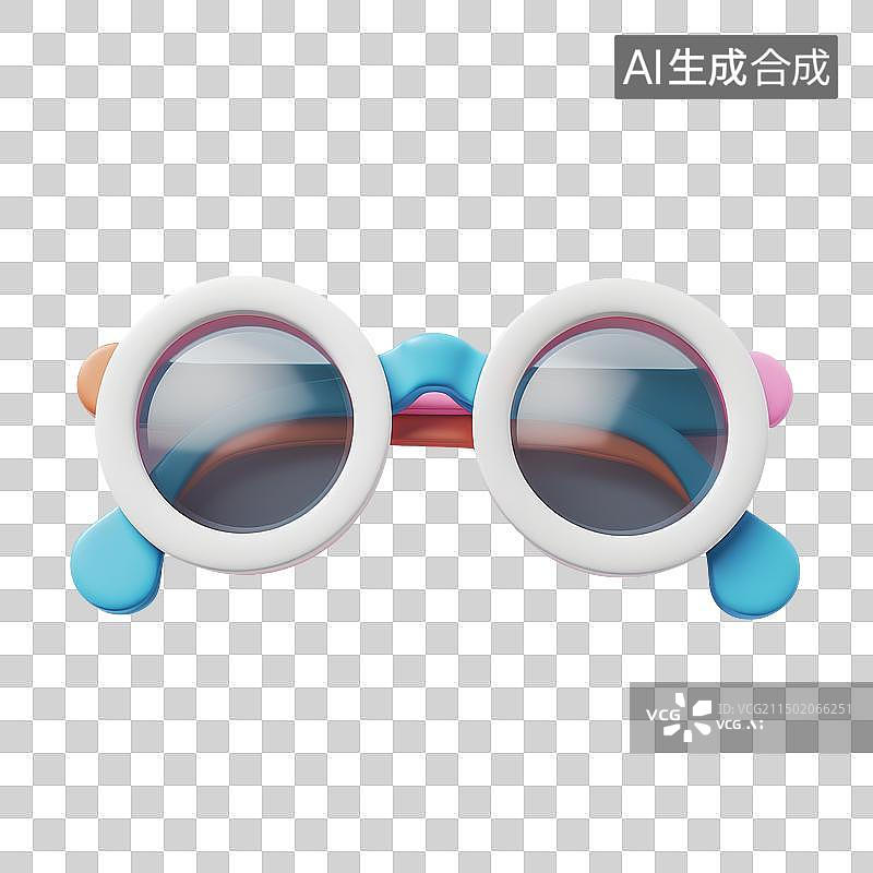 【AI数字艺术】3D遮阳眼镜图片素材