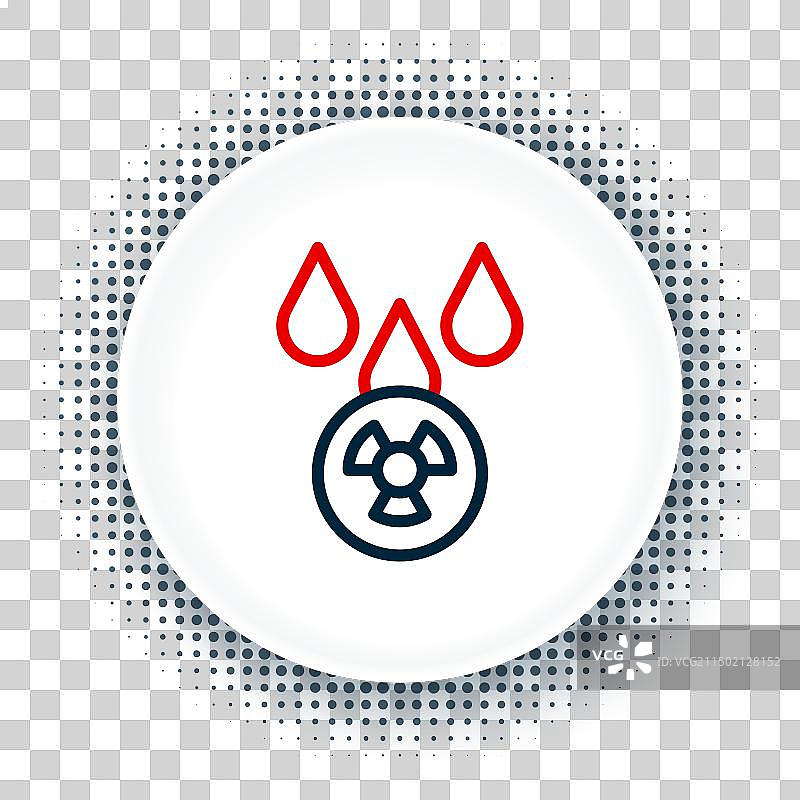 酸雨和放射性云图标图片素材