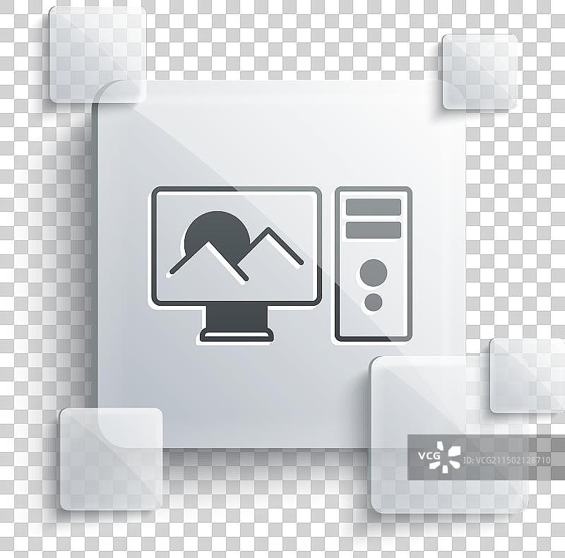 灰色照片修饰图标图片素材