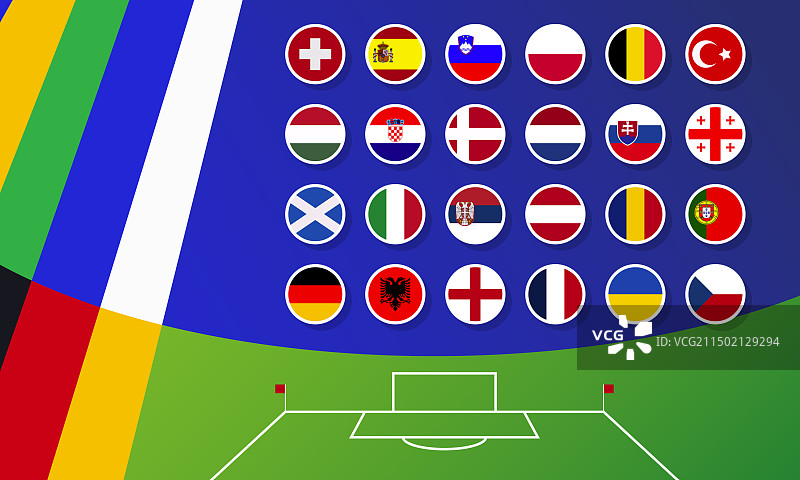 欧洲足球决赛抽签表图片素材