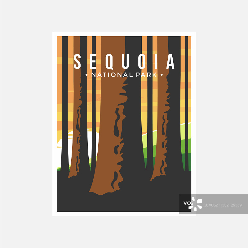 红杉国家公园海报图片素材