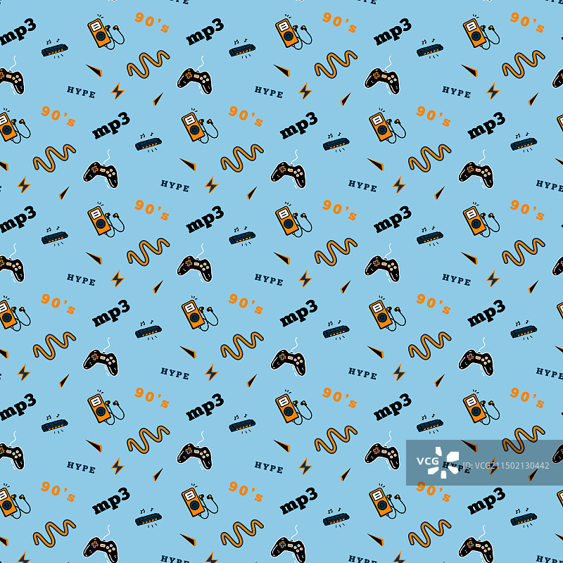 90年代儿童玩具图案设计图片素材