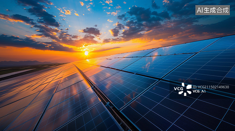【AI数字艺术】新能源光伏版图片素材