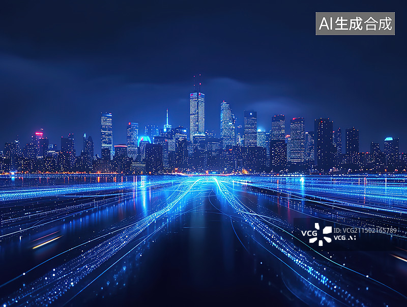 【AI数字艺术】城市背景图片素材