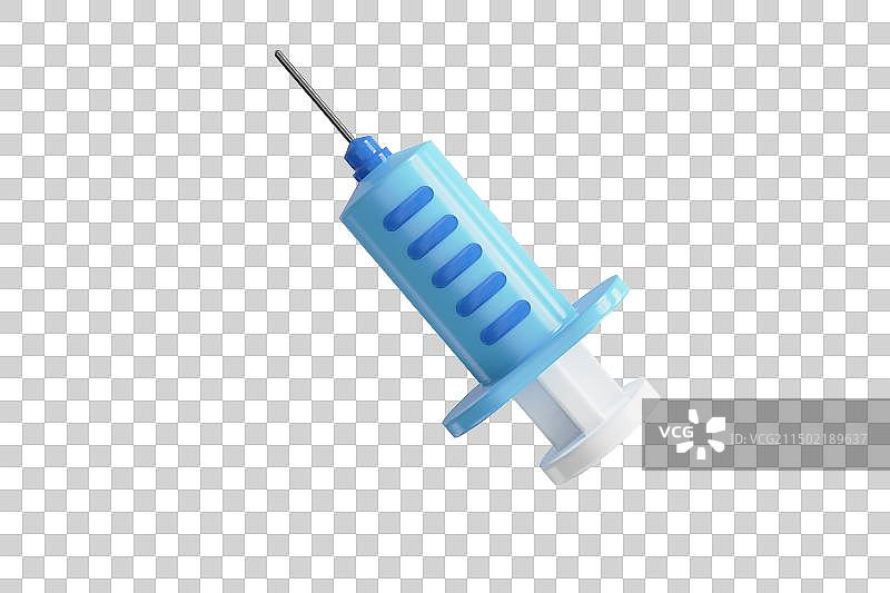 注射器卡通三维插画图片素材