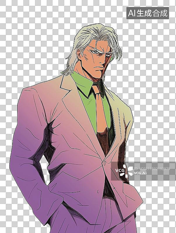 【AI数字艺术】就是年代日漫风格免抠人物图片素材