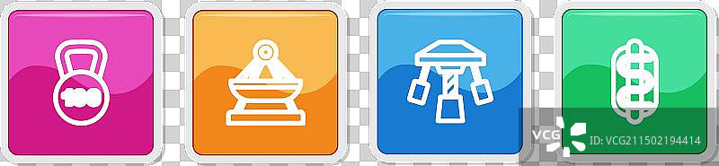 重力船、旋转秋千、旋转木马图片素材