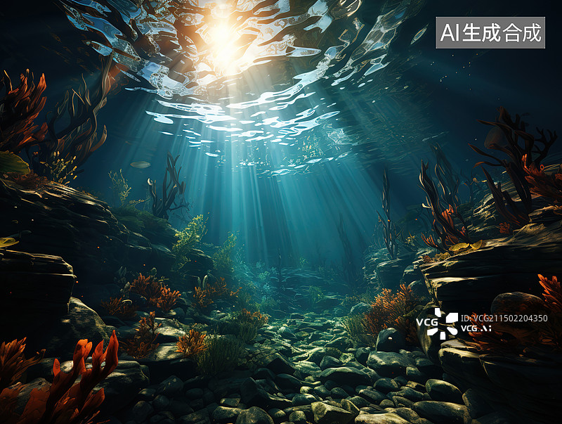 【AI数字艺术】海底世界图片素材