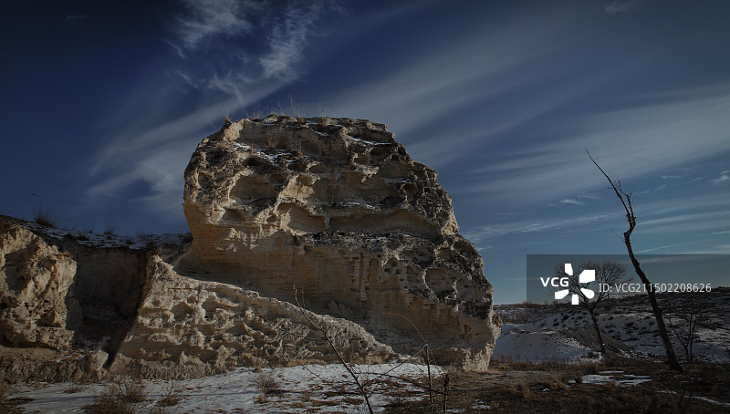 白城子，赫连勃勃留下的统万城图片素材