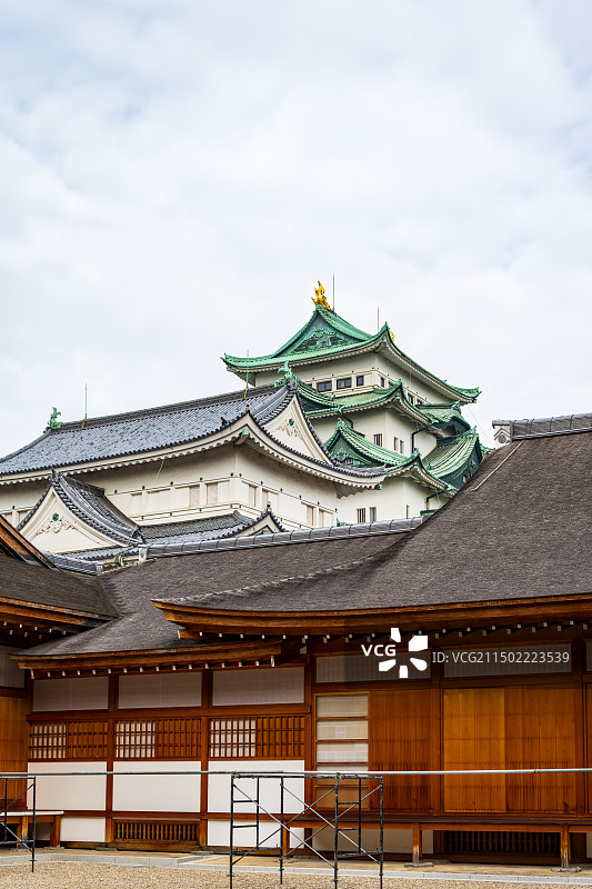 日本爱知县名古屋市名古屋城图片素材