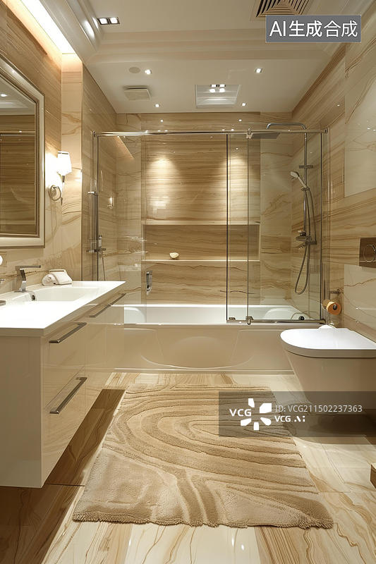 【AI数字艺术】浴室的AI图片图片素材