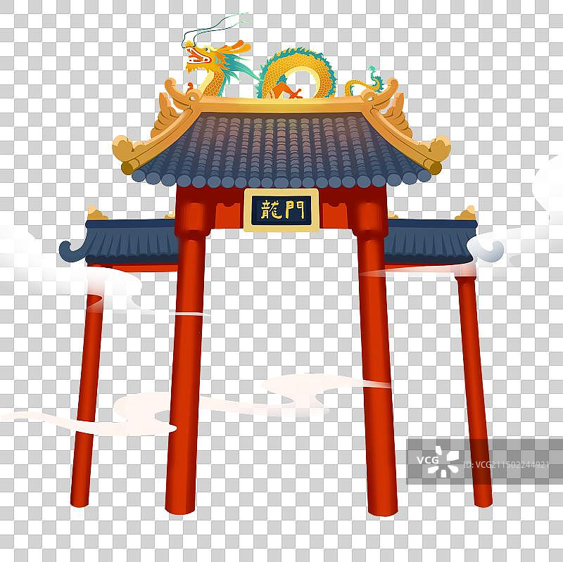 高考龙门手绘国风元素图片素材
