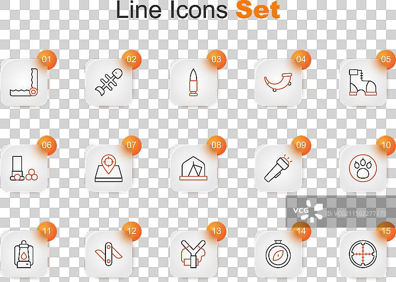 狙击镜、指南针与弹弓图片素材