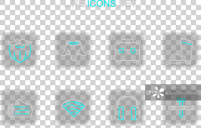 金属钉耳机木梁原木图片素材