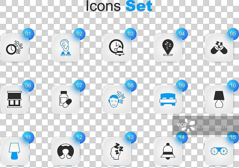 闹钟、安眠药、耳塞和耳朵图片素材