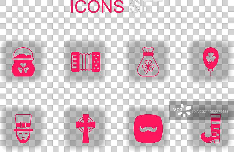 凯尔特十字架手风琴金币罐图片素材