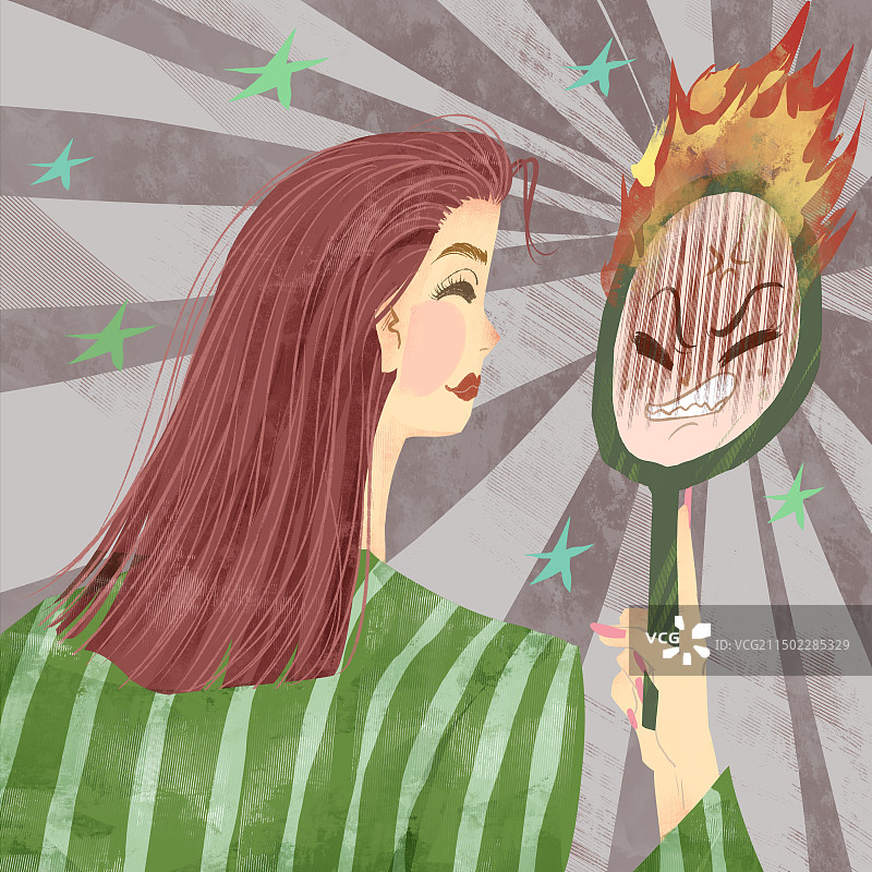 负能量插画图片素材