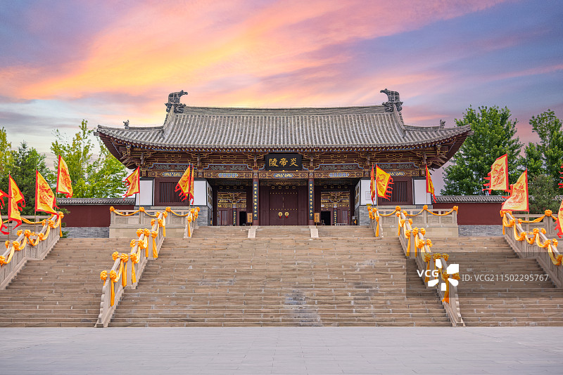 亚洲中国山西省晋城市高平炎帝陵图片素材