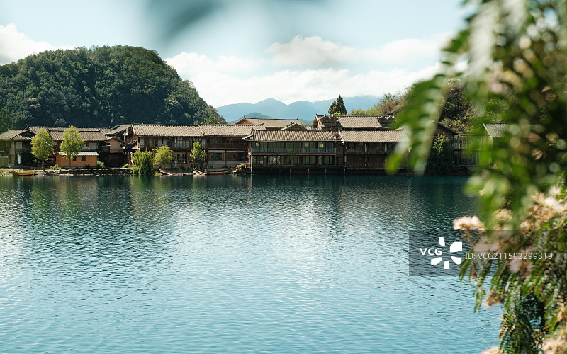泸沽湖里格半岛风光图片素材