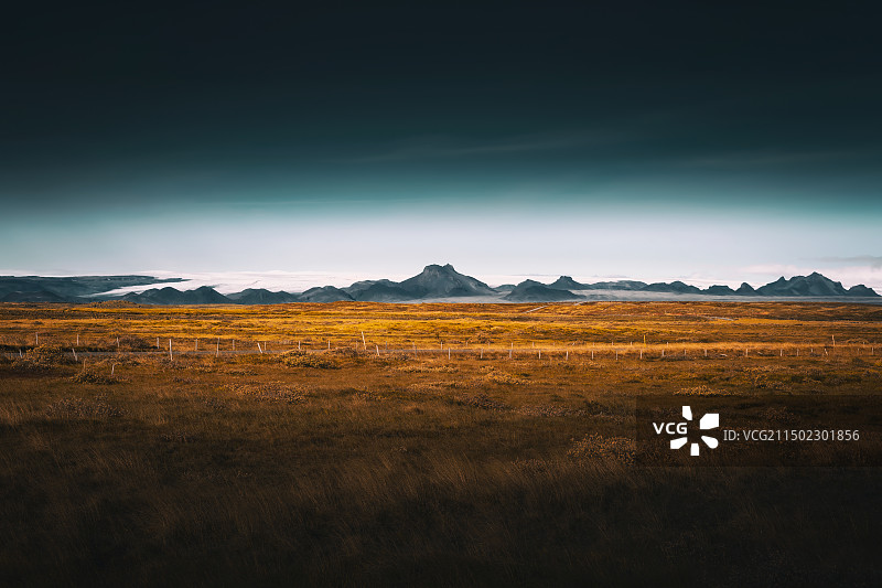 冰岛黑沙滩自然风光图片素材