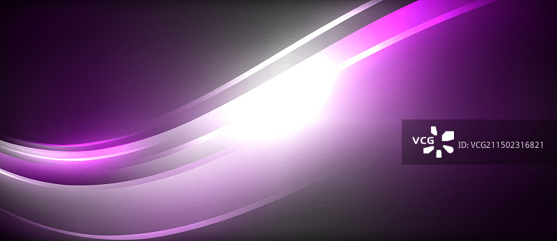 霓虹灯发光的圆形光线照亮了圆线图片素材