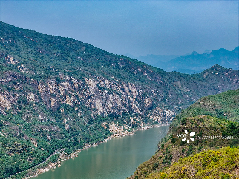 鹿皮关长城 密云 石城镇 龙云山 黑龙潭 航拍图片素材