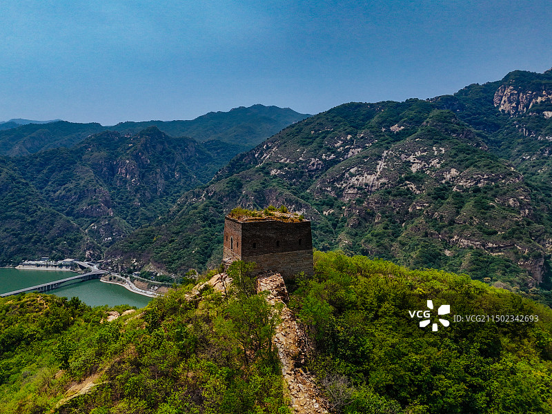 鹿皮关长城 密云 石城镇 龙云山 黑龙潭 航拍图片素材