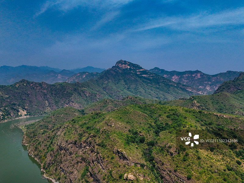 鹿皮关长城 密云 石城镇 龙云山 黑龙潭 航拍图片素材