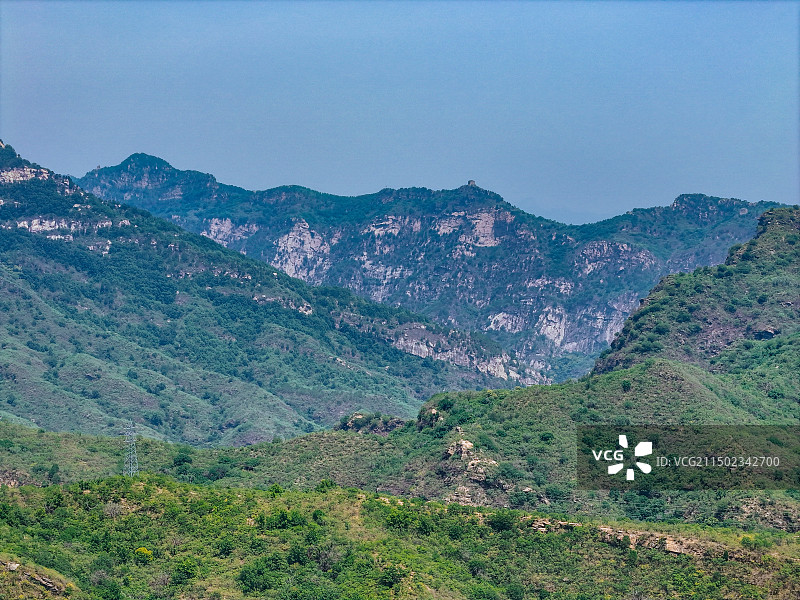 鹿皮关长城 密云 石城镇 龙云山 黑龙潭 航拍图片素材