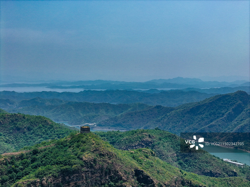 鹿皮关长城 密云 石城镇 龙云山 黑龙潭 航拍图片素材