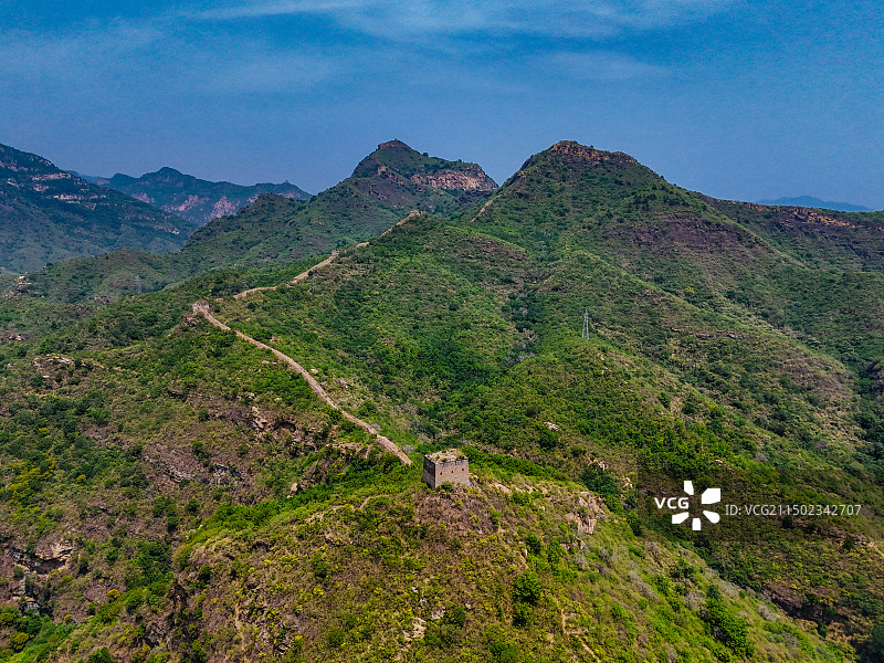 鹿皮关长城 密云 石城镇 龙云山 黑龙潭 航拍图片素材