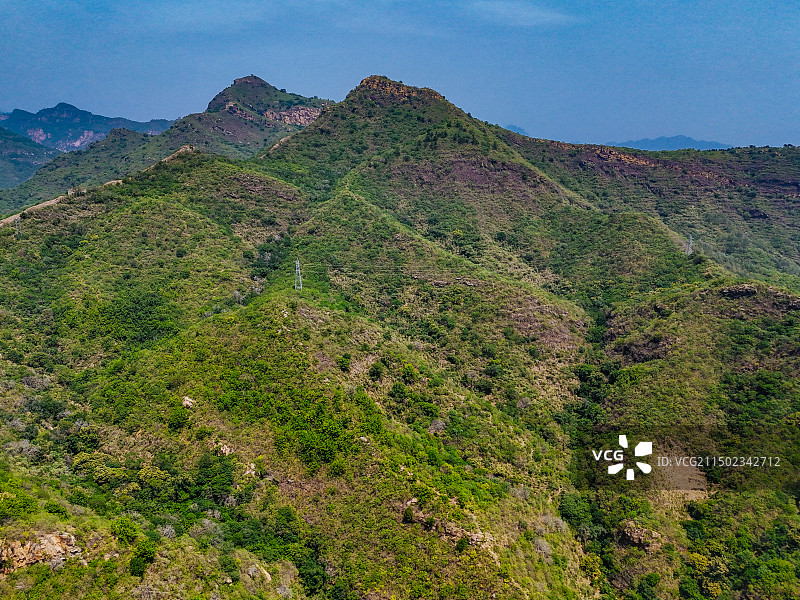 鹿皮关长城 密云 石城镇 龙云山 黑龙潭 航拍图片素材