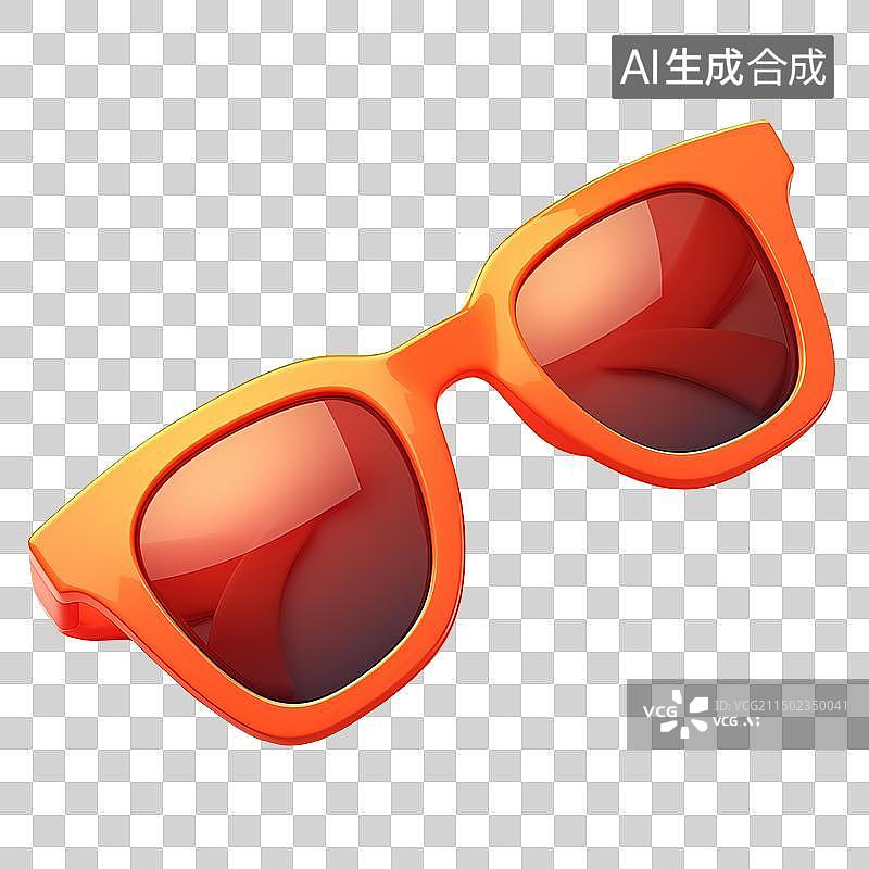 【AI数字艺术】夏季防暑的墨镜图片素材