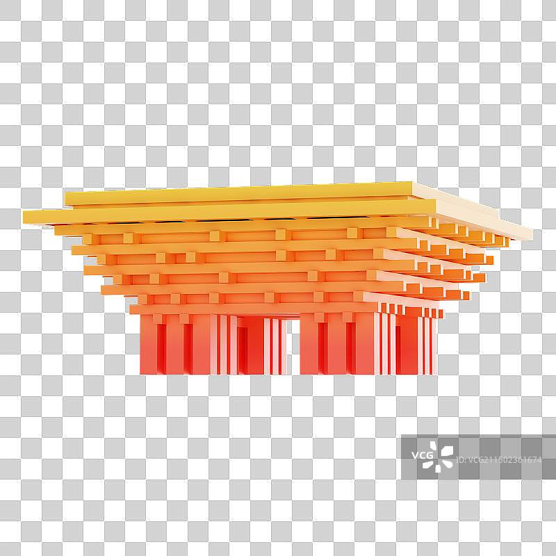 三维立体上海世博园地标建筑免抠元素图片素材