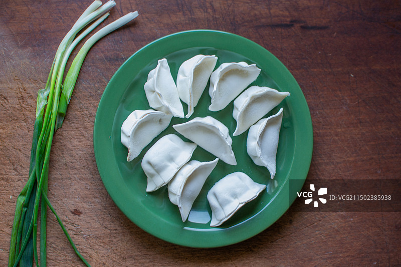 盘子里的饺子图片素材