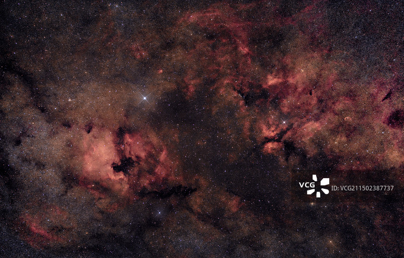 天鹅座局部星云图片素材