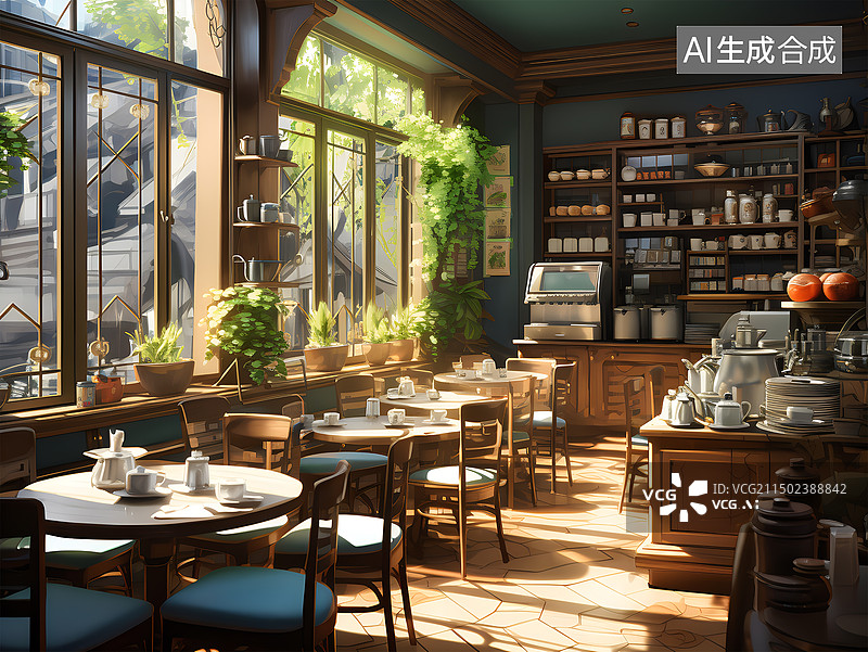 【AI数字艺术】日系漫画风格学校教室走廊体育馆羽毛球馆舞蹈房钢琴教室美术教室茶馆图片素材